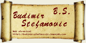 Budimir Stefanović vizit kartica